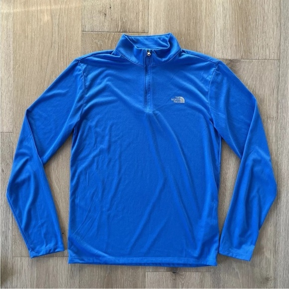 The North Face Men's Elevation 1/4 Zip Blue Sz S *I8 - Picture 4 of 4